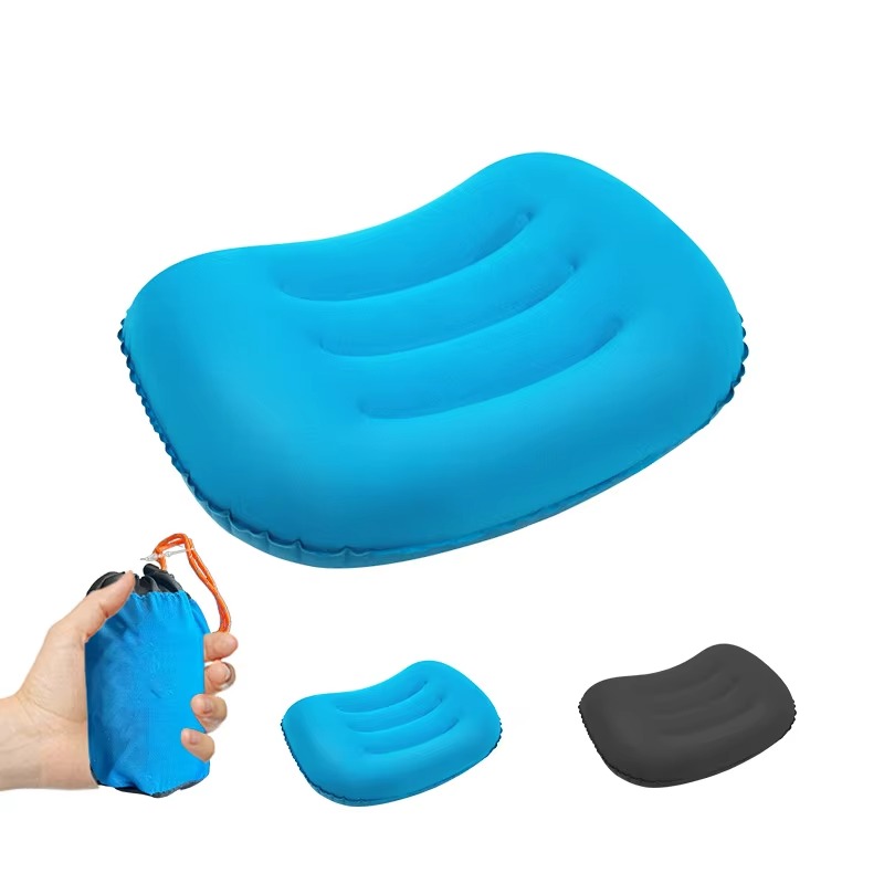 Camp Pillow Compressible - Ergonomisch opblaasbaar TPU samendrukbaar campingkussen Ultralicht