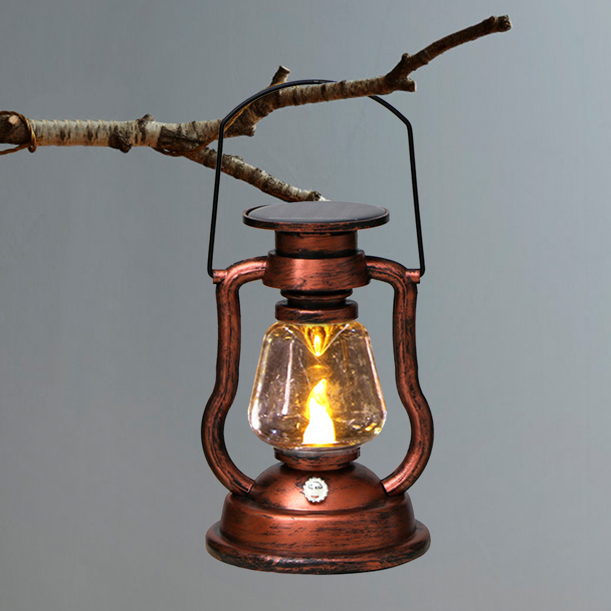 Outdoor Camping Adventure Lamp - Sfeerlicht Retro LED-zonnelicht Olielamp Flikkerende vlamloze