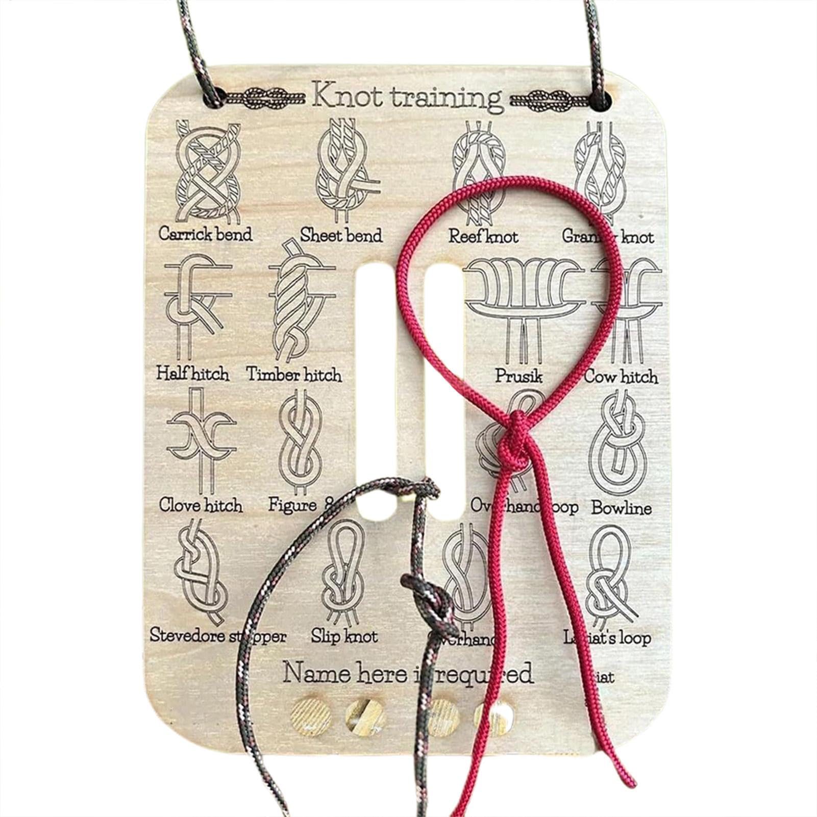 Outdoor Camping Ideas - Creatieve knoopbindoefenplank Touwleerkit Volwassenen Outdoor Camping