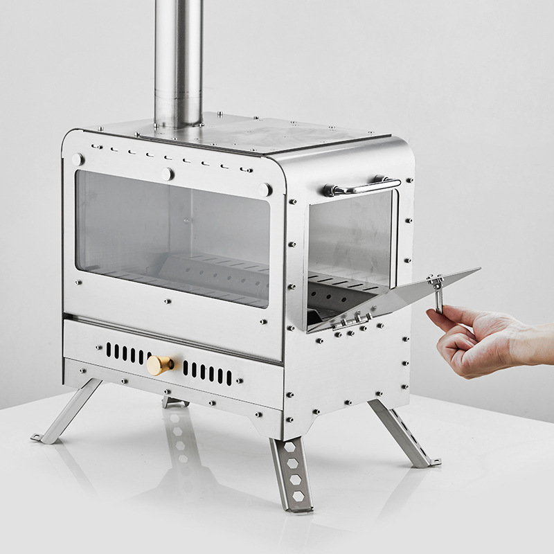 Outdoor Camping Heater For Tent - Outdoor Afneembare Camping Houtkachel Roestvrij Staal