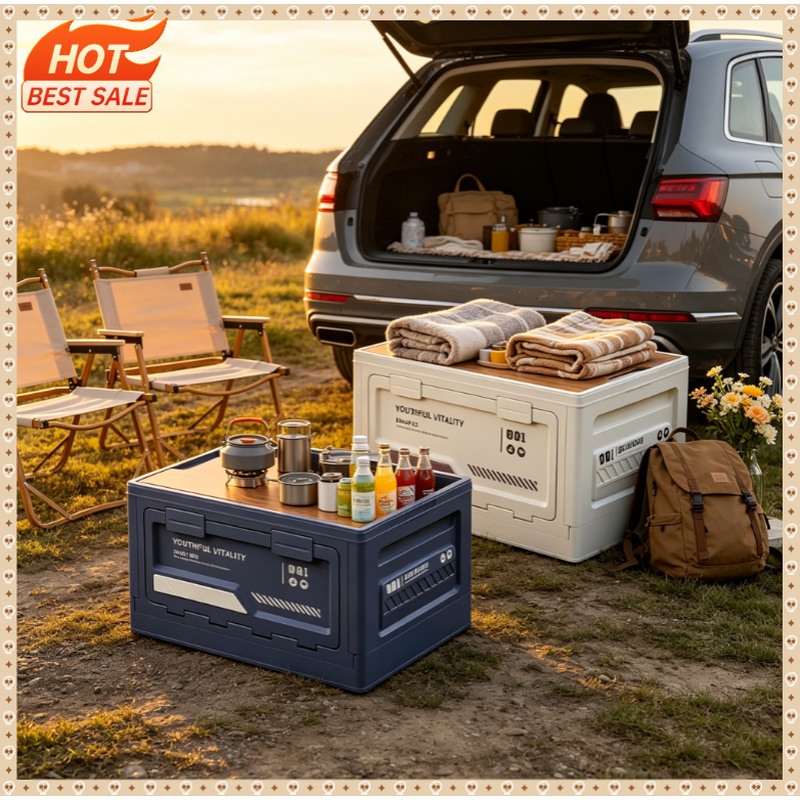 Outdoor Camping Folding Storage Box - Opbergbox voor buiten, opvouwbare campingbox, campingorganizer,