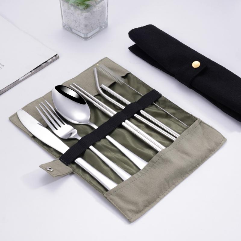 Camp Utensil Set - 8 stks/set Servies Reizen Bestekset 430