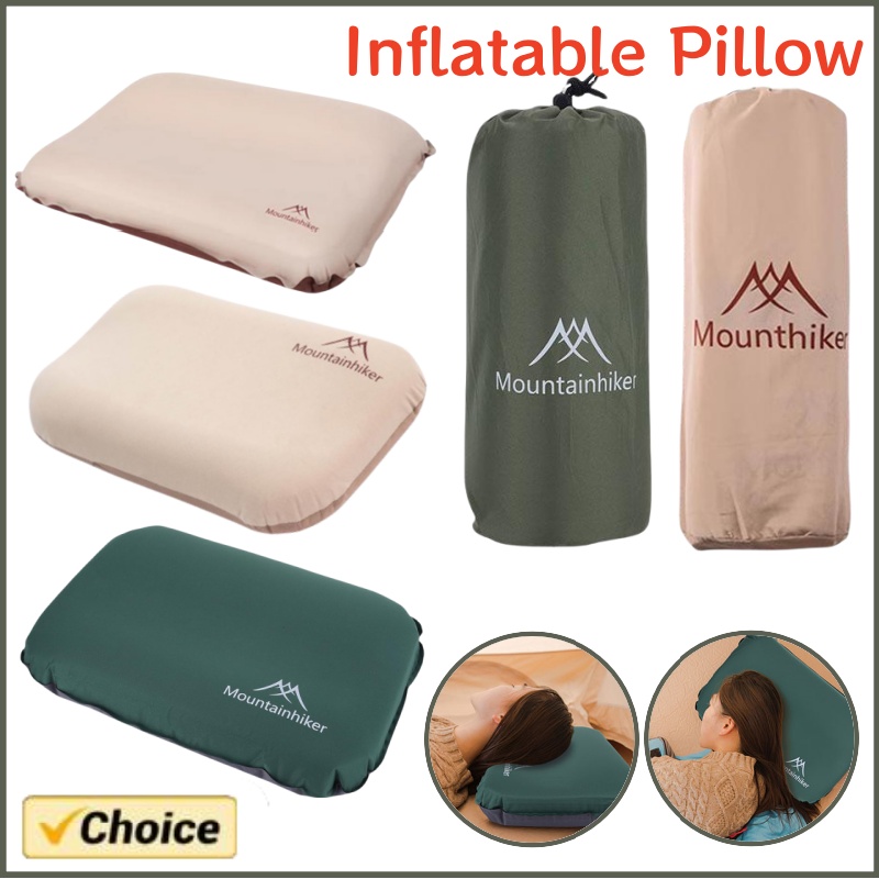 Camp Pillow Compressible - Draagbaar 3D Ultralight Zelfopblazend Slaapkussen Camping