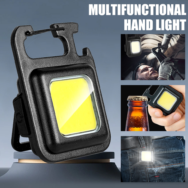 Outdoor Camping Adventure Lamp - Superheldere, handige, draagbare MINI COB sleutelhangerlamp,