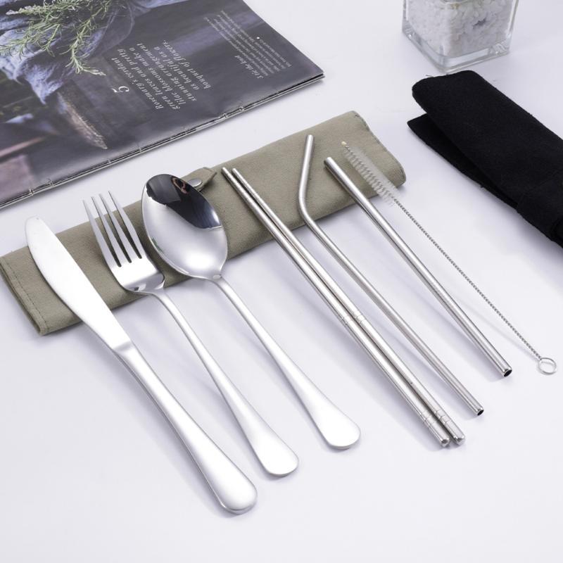 Camp Utensil Set - 8 stks/set Servies Reizen Bestekset 430