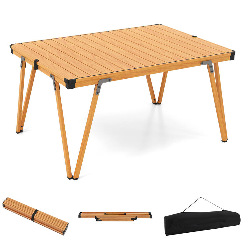 Outdoor Camping Table With Storage - Opvouwbare picknicktafel 93 x 70 cm