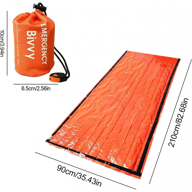 2-pack noodslaapzak, PE alumin - Outdoor Camping Sleeping Bag recensie en prijs