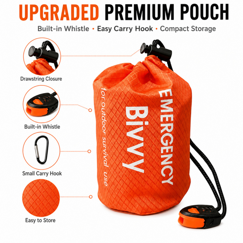 2-pack noodslaapzak, PE alumin - Outdoor Camping Sleeping Bag recensie en prijs