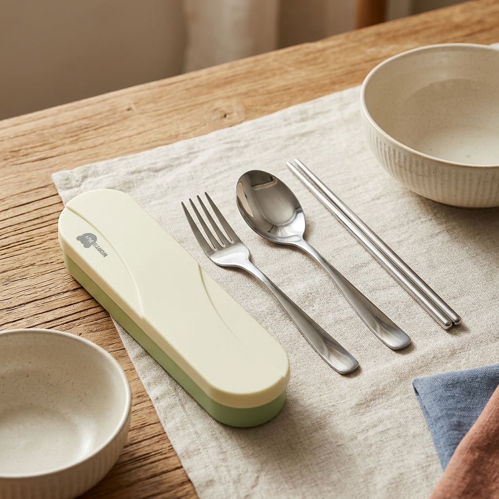 Draagbare bestekset van roestv - Camp Utensil Set recensie en prijs