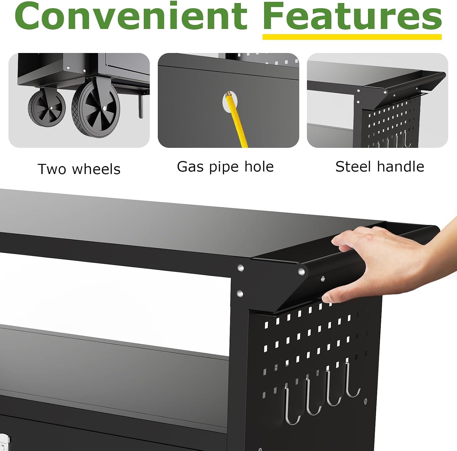 Buitenkeuken op wielen met opb - Outdoor Camping Table With Storage recensie en prijs