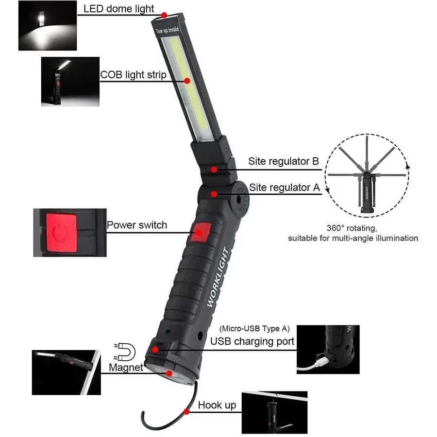 Draagbare LED-zaklamp met magn - Outdoor Camping Adventure Lamp recensie en prijs