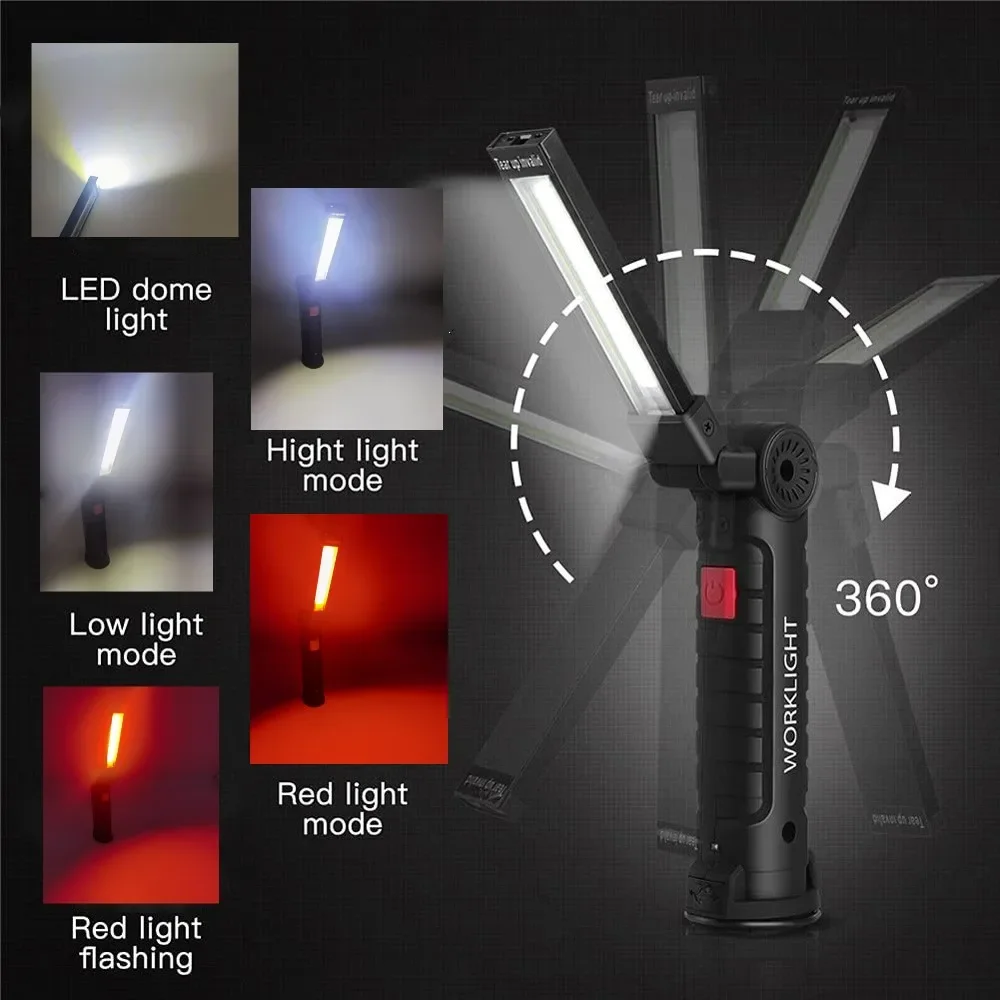 Draagbare COB LED-zaklamp USB  - Outdoor Camping Adventure Lamp recensie en prijs