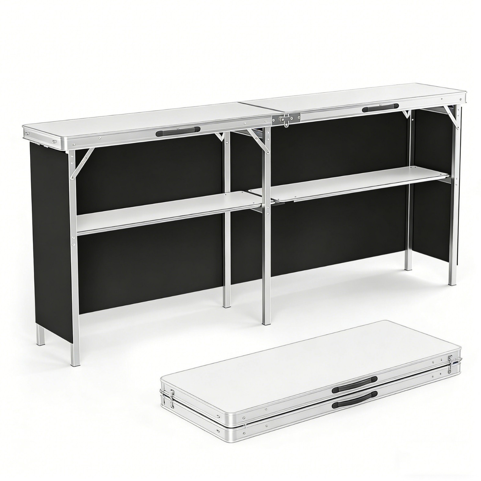 Vouwtafel van aluminiumlegerin - Outdoor Camping Table With Storage recensie en prijs