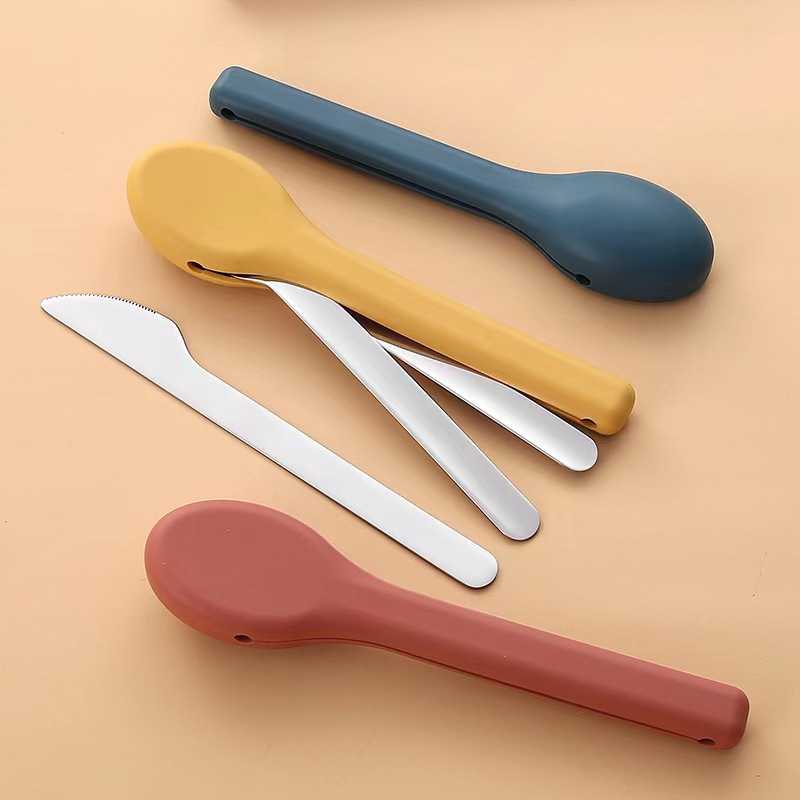 3-delige draagbare bestek zakg - Camp Utensil Set recensie en prijs