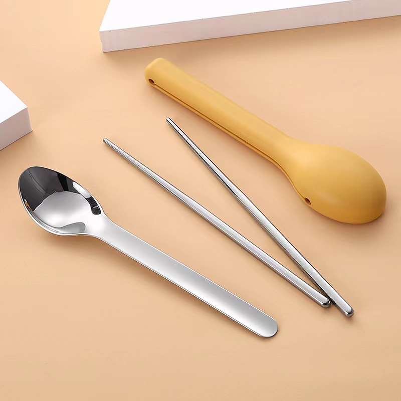 3-delige draagbare bestek zakg - Camp Utensil Set recensie en prijs