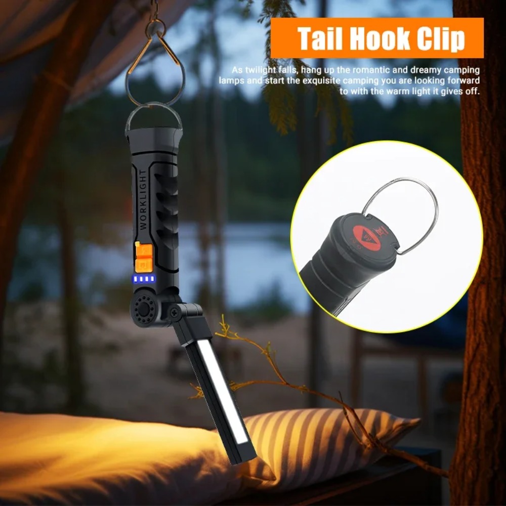 Draagbare COB LED-zaklamp USB  - Outdoor Camping Adventure Lamp recensie en prijs