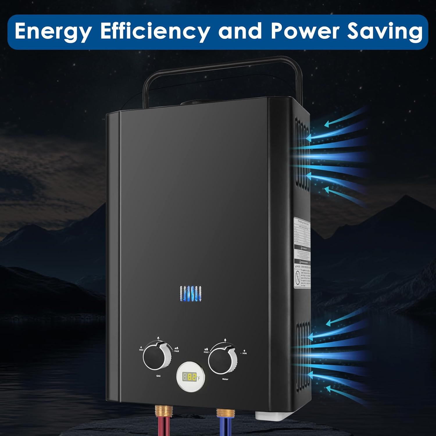 Draagbare propaan-boiler zonde - Outdoor Camping Hot Water Heater recensie en prijs