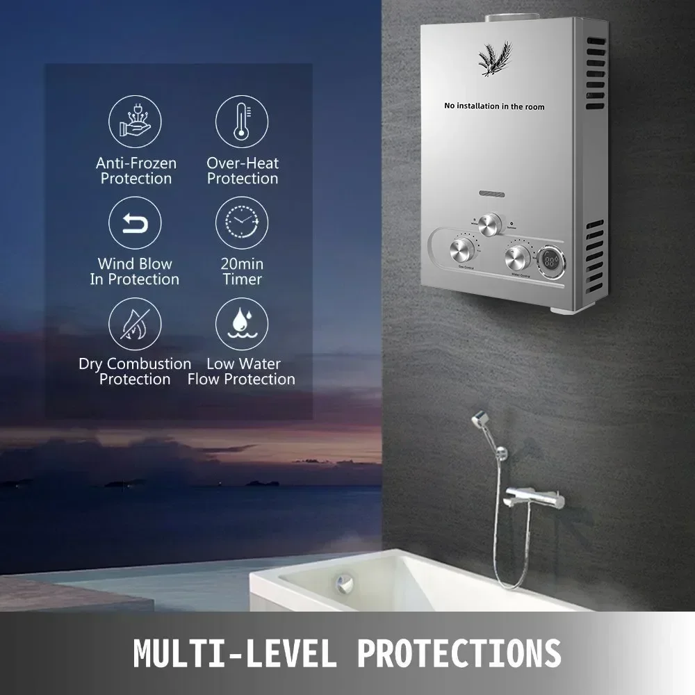 SIHAO 12L 16L 18L GPM LPG Gas  - Outdoor Camping Hot Water Heater recensie en prijs