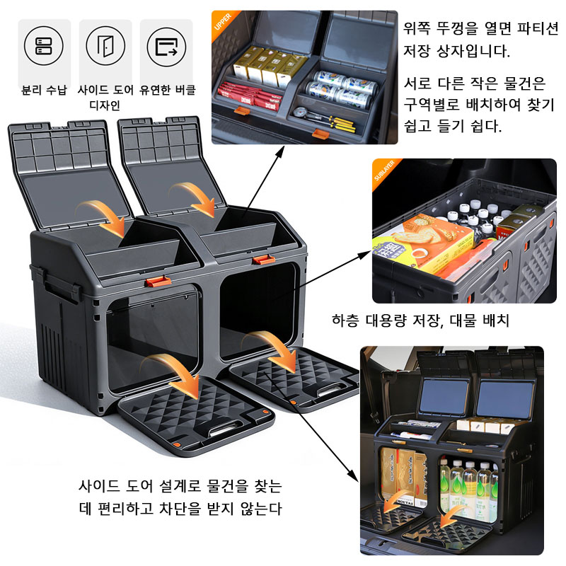 Geüpgradede schuine auto-koffe - Outdoor Camping Folding Storage Box recensie en prijs