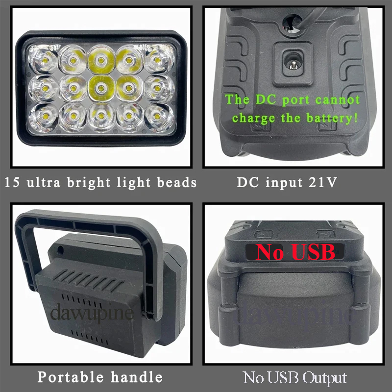 Voor Makita 18V Li-Ion Batteri - Outdoor Camping Adventure Lamp recensie en prijs