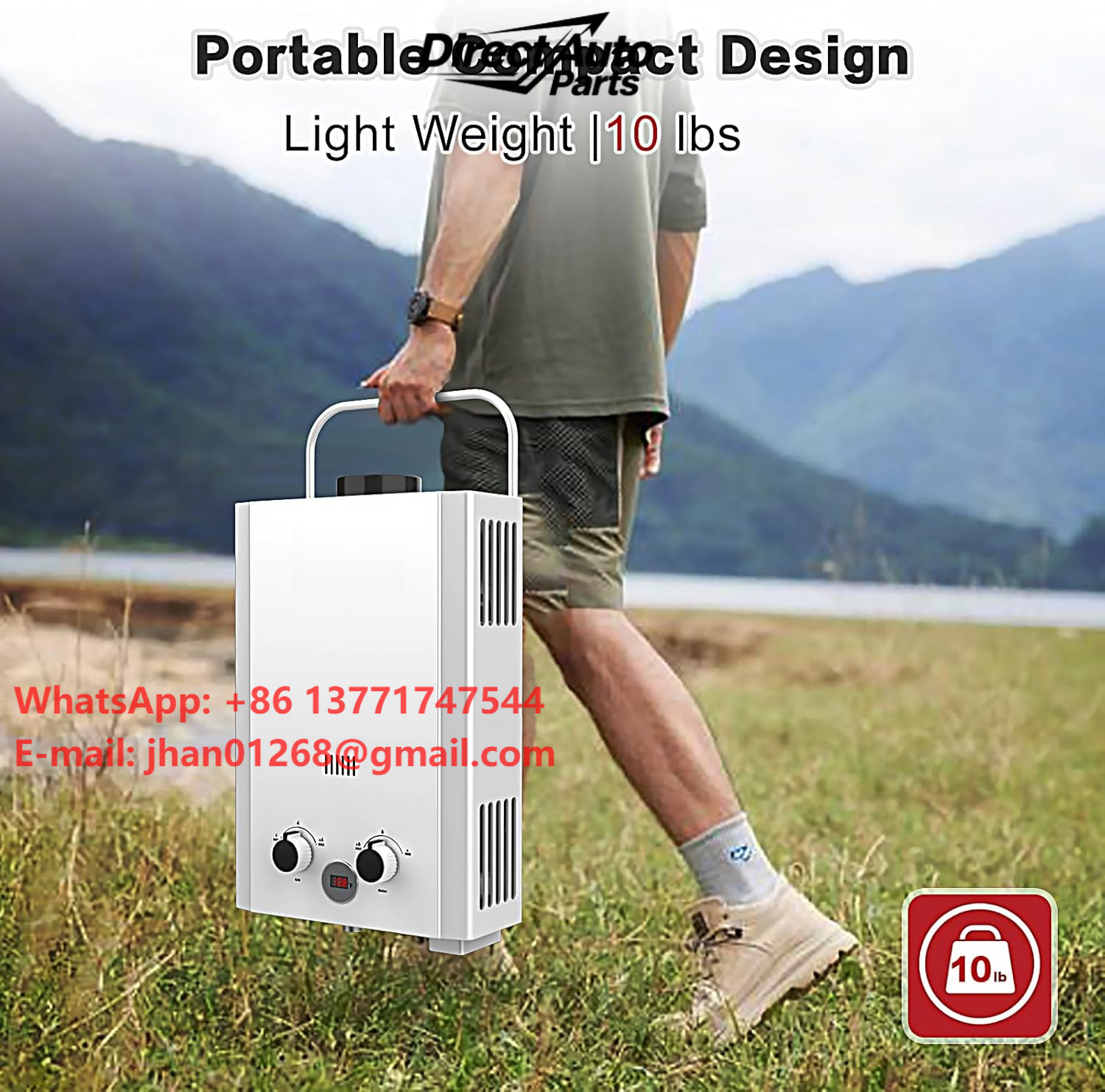 Propaan tankloze waterverwarme - Outdoor Camping Hot Water Heater recensie en prijs