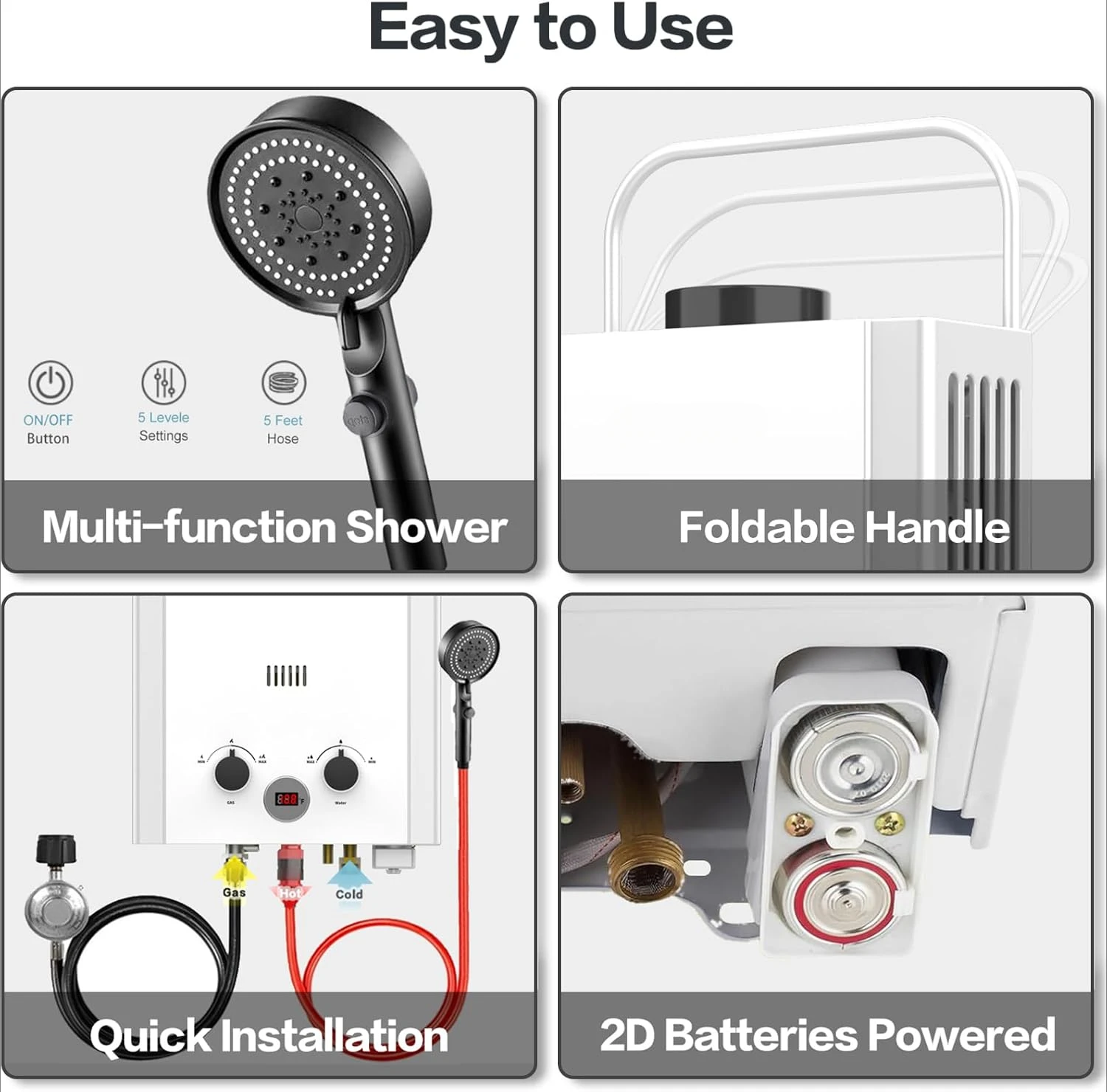 Propaan tankloze waterverwarme - Outdoor Camping Hot Water Heater recensie en prijs
