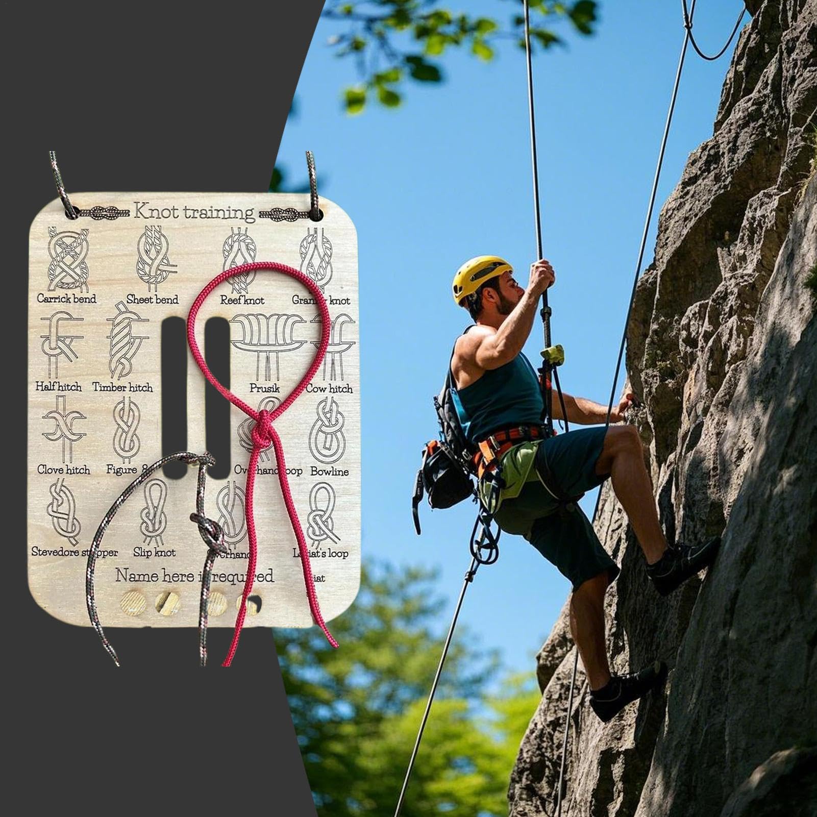 Creatieve knoopbindoefenplank  - Outdoor Camping Ideas recensie en prijs