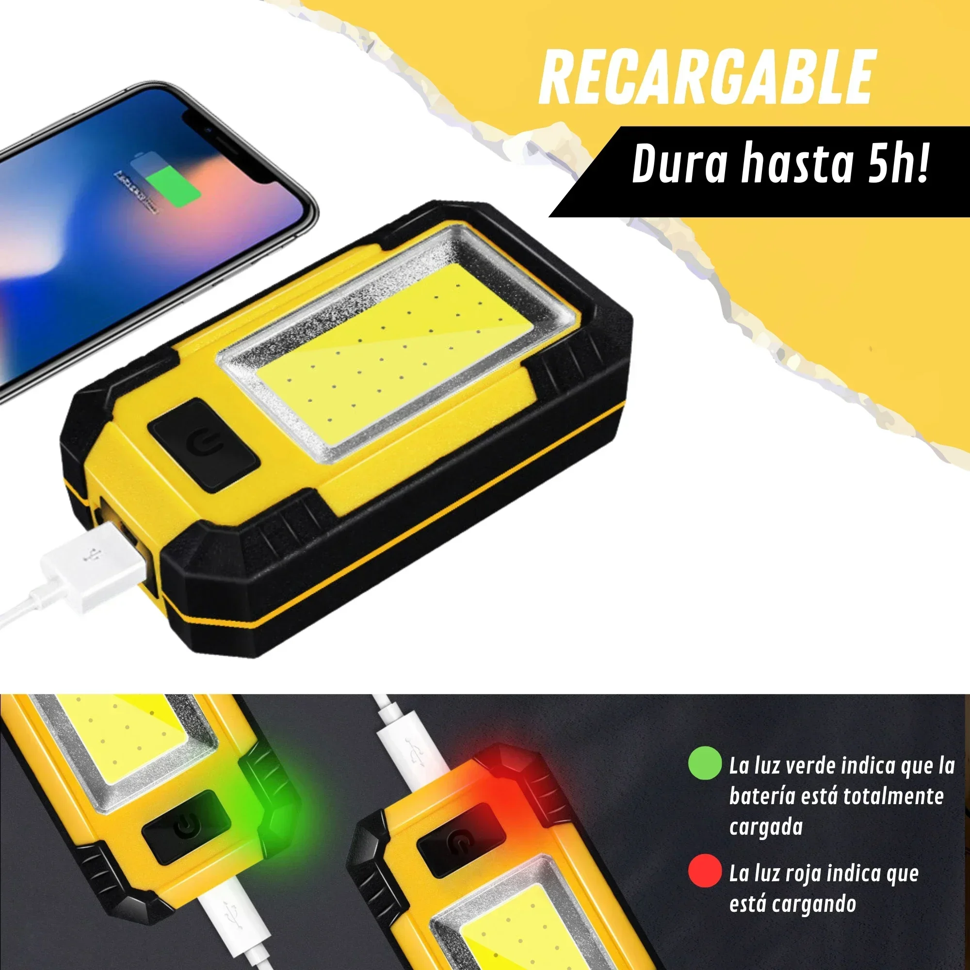 4000MaH Oplaadbare werklamp 30 - Outdoor Camping Adventure Lamp recensie en prijs