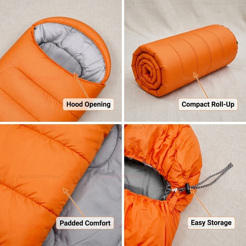 Campingslaapzak licht 4 seizoe - Outdoor Camping Sleeping Bag recensie en prijs