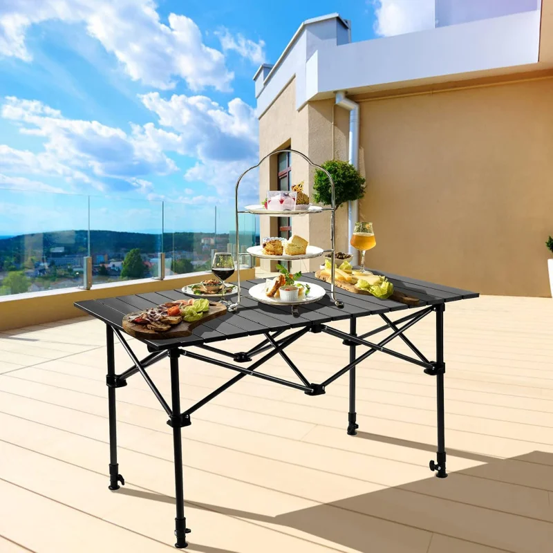 Campingtafel met opbergmand, o - Outdoor Camping Table With Storage recensie en prijs