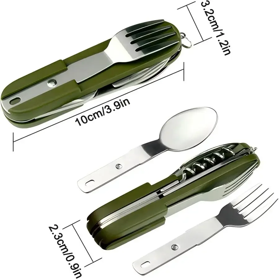 Campinguitrusting 5-in-1 reiss - Camp Utensil Set recensie en prijs
