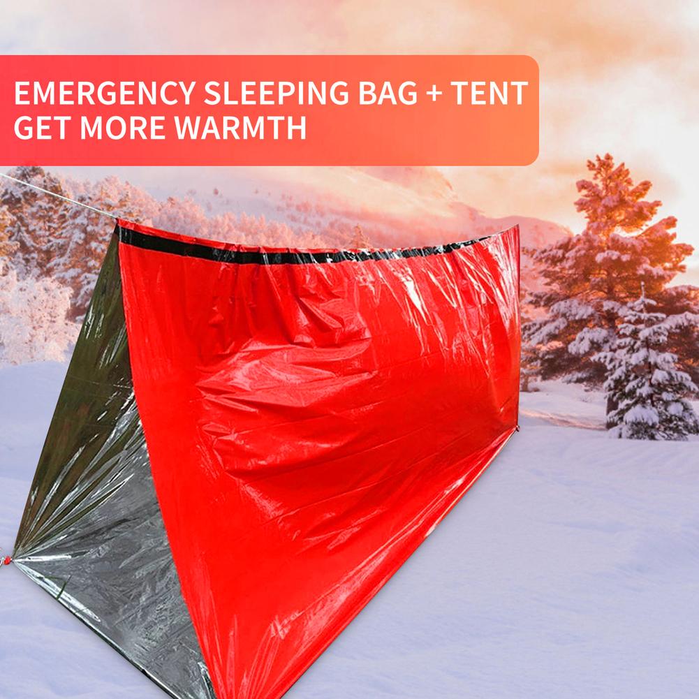 Draagbare waterdichte noodover - Outdoor Camping Sleeping Bag recensie en prijs