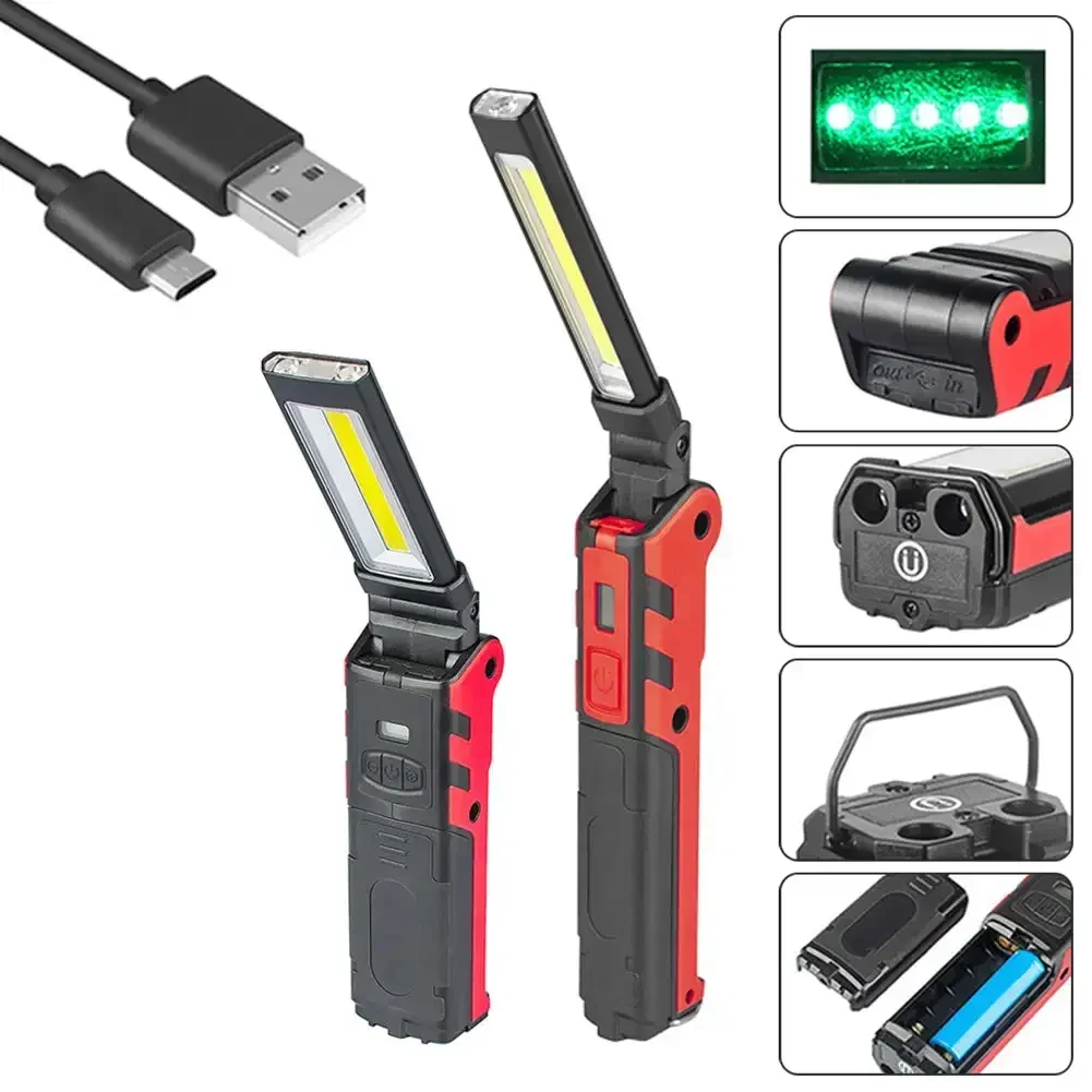 Dimbare COB LED-werklamp USB-o - Outdoor Camping Adventure Lamp recensie en prijs