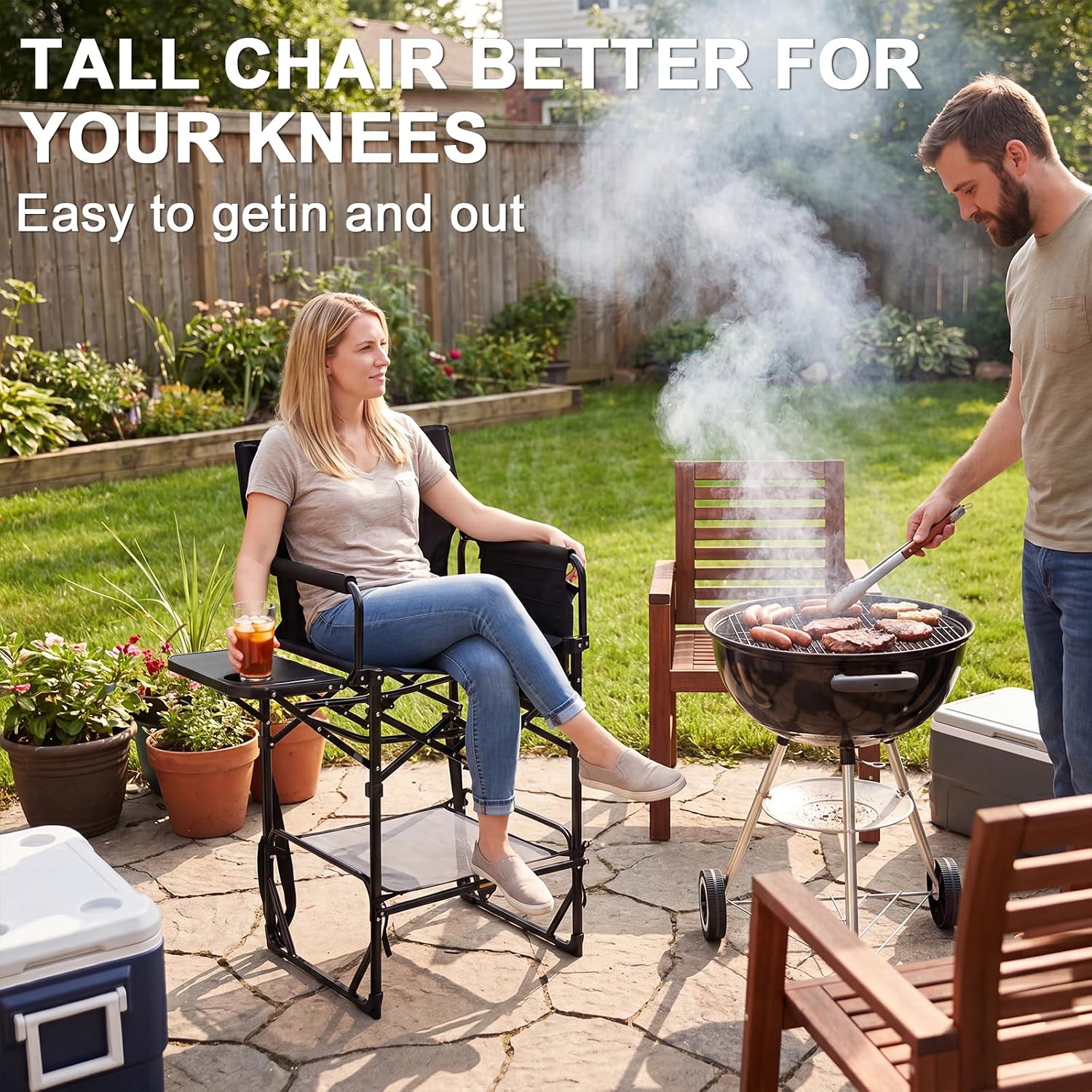 2-pack extra hoge opvouwbare c - Outdoor Camping Table With Storage recensie en prijs