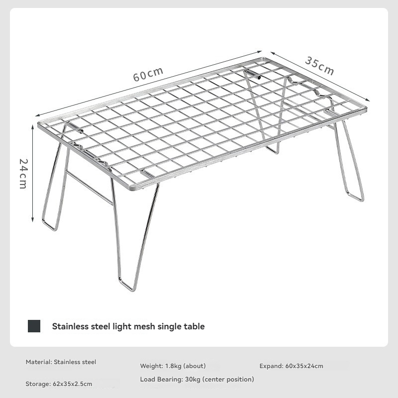 CAMPINGMOON RVS Lichtgewicht O - Outdoor Camping Table With Storage recensie en prijs