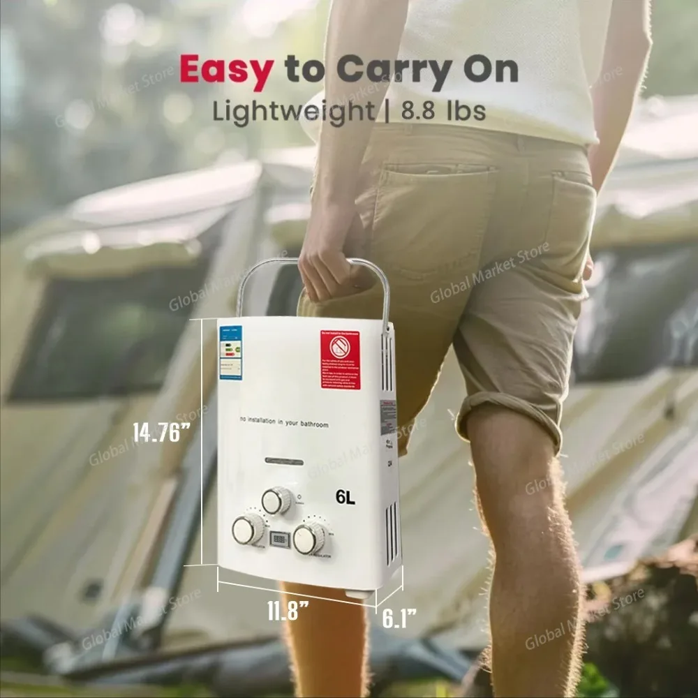 Propaan LPG Gas Tankless Boile - Outdoor Camping Hot Water Heater recensie en prijs