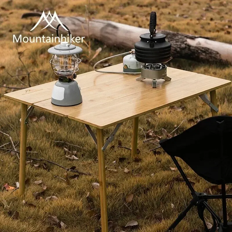 MOUNTAINHIKER 2/3 Bamboe Klapt - Outdoor Camping Table With Storage recensie en prijs