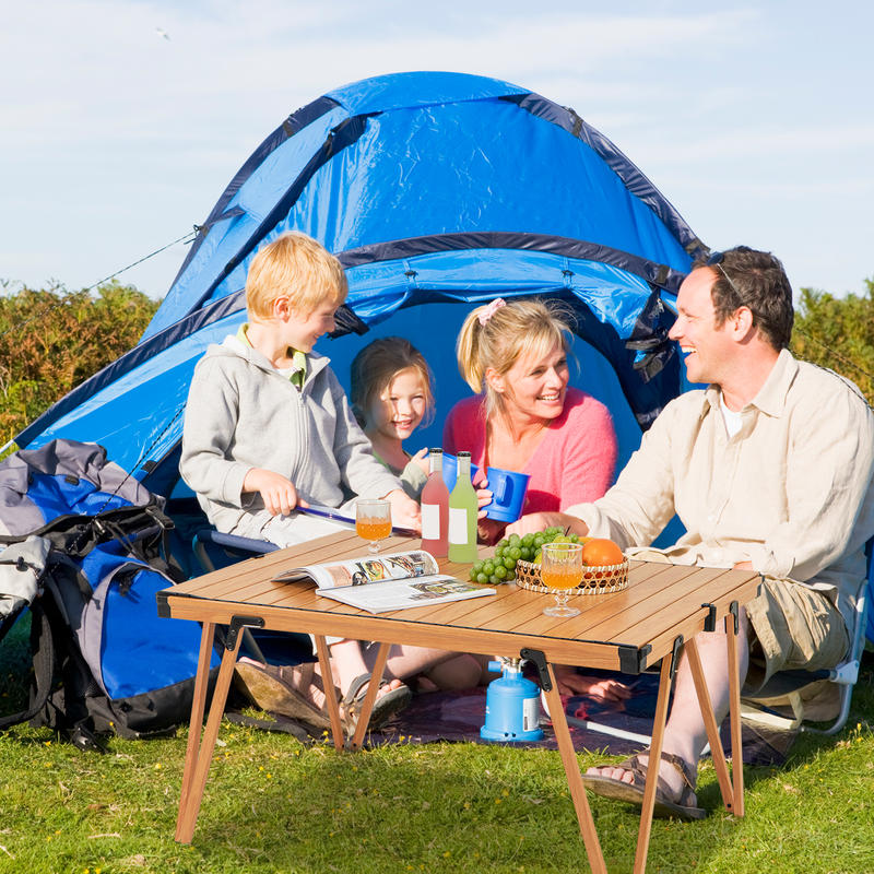 Opvouwbare picknicktafel 93 x  - Outdoor Camping Table With Storage recensie en prijs